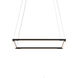 Z-Bar LED 18 inch Matte Black Pendant Ceiling Light, Square